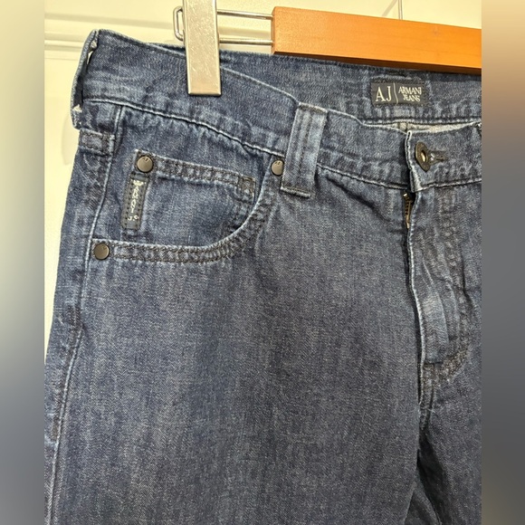 Armani jeans size 32 classic wash bootcut flare style zipper - Picture 2 of 9